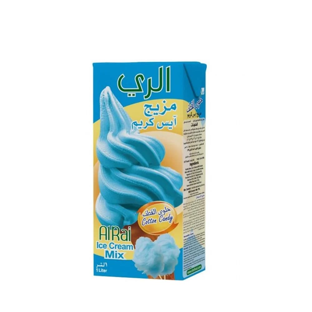 Ice Cream Mix, Cotton Candy (Blue) 1L - Carton of 12