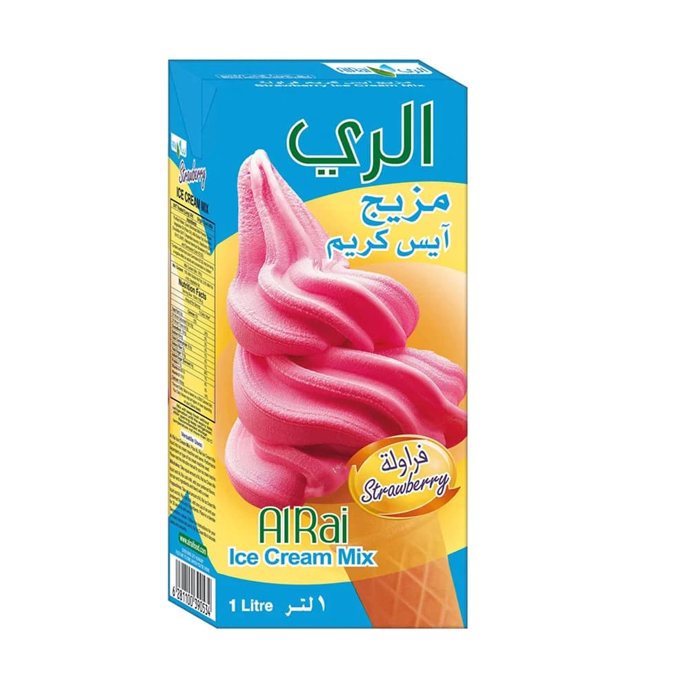 Ice Cream Mix, Strawberry 1L - Carton of 12