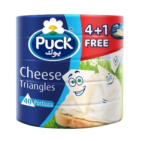 Puck Cheese Triangles 120g (Pack of 5)