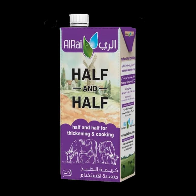 Al Rai Half & Half Cooking Cream 1L - Carton of 12