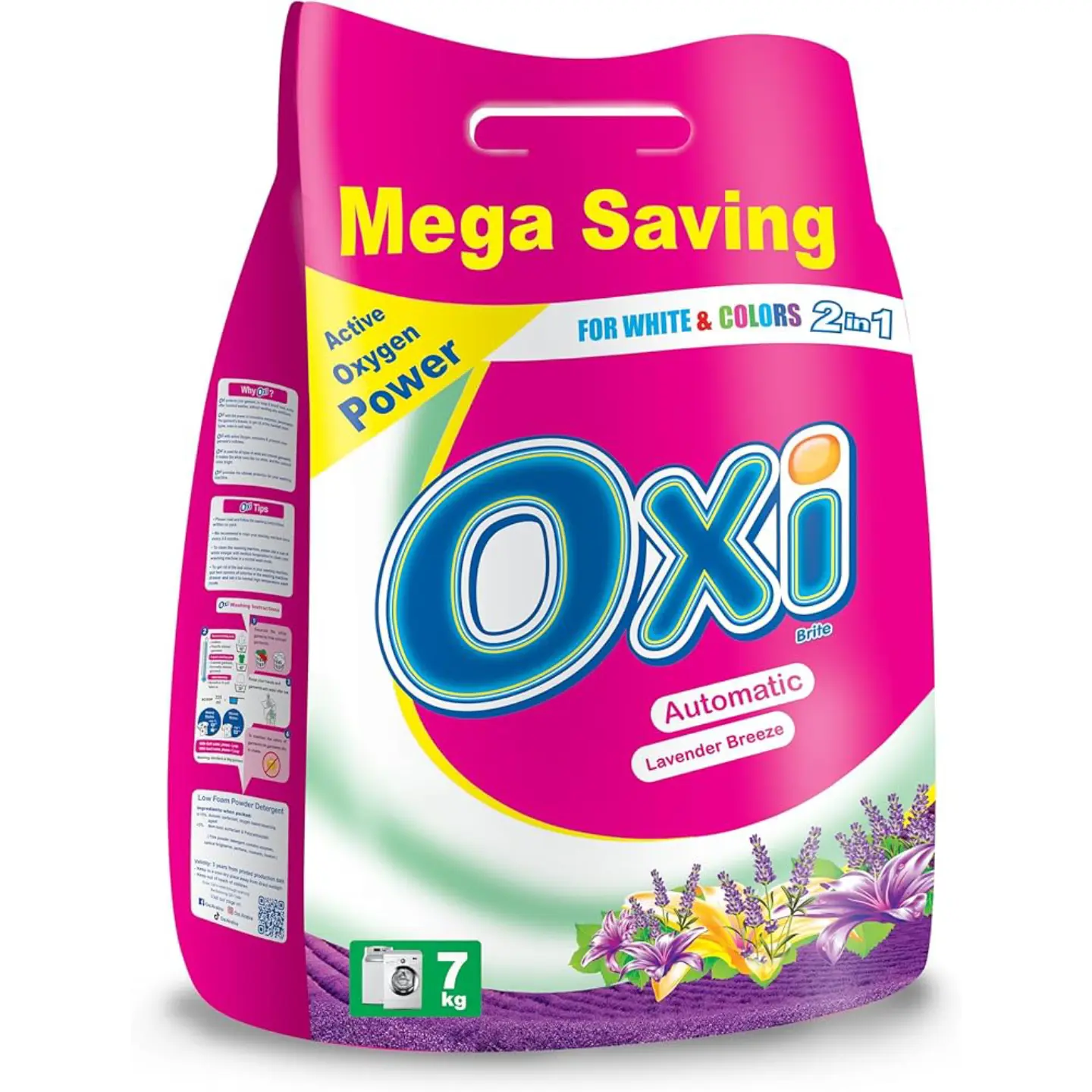Oxi Semi-Automatic Laundry Powder, Lavender 7kg